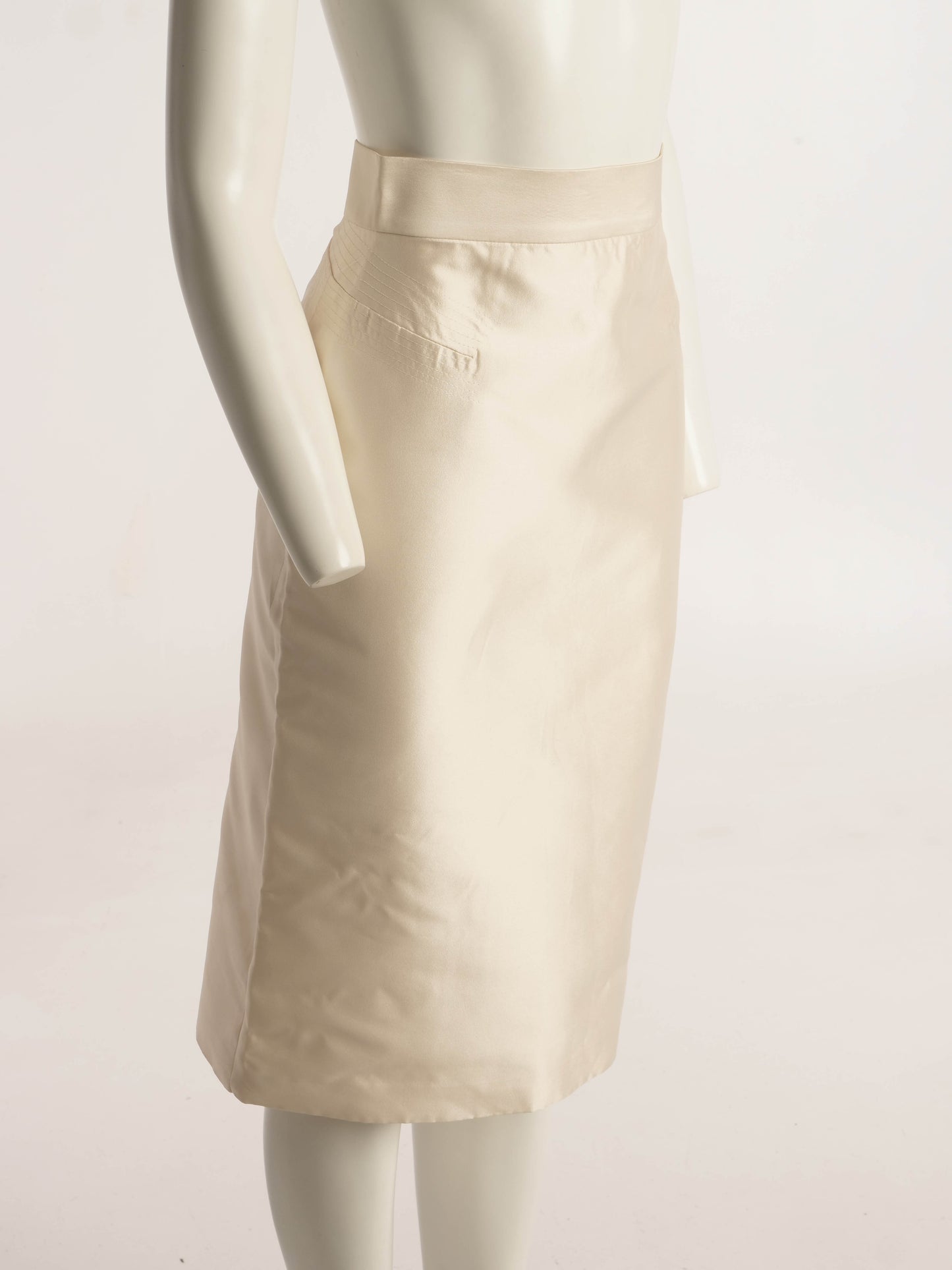 Boudicca Cream Silk Skirt