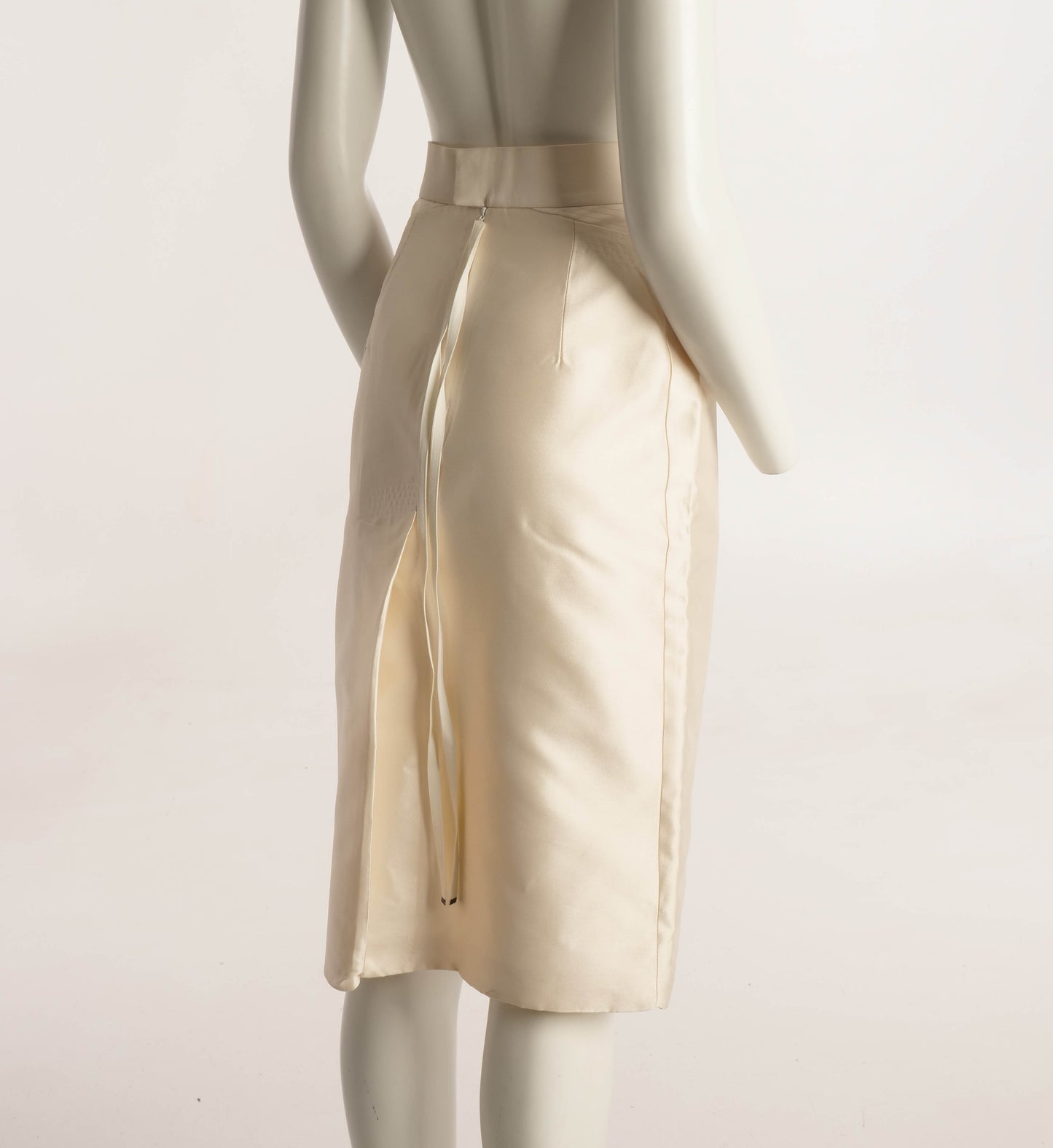 Boudicca Cream Silk Skirt