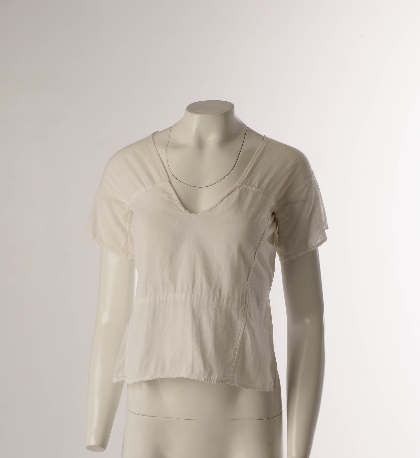 Costume National 1990s White Tie Back Blouse