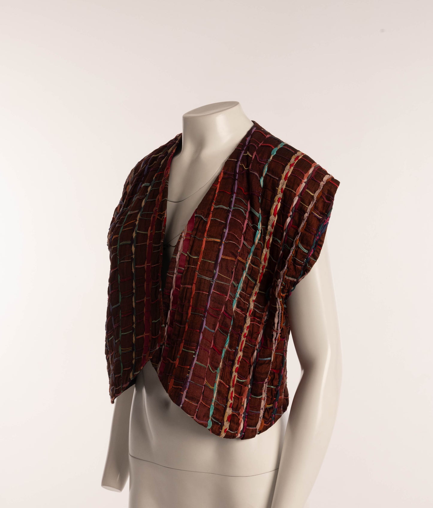 Toni A. Lowenthal Art-to-wear Woven Silk Top