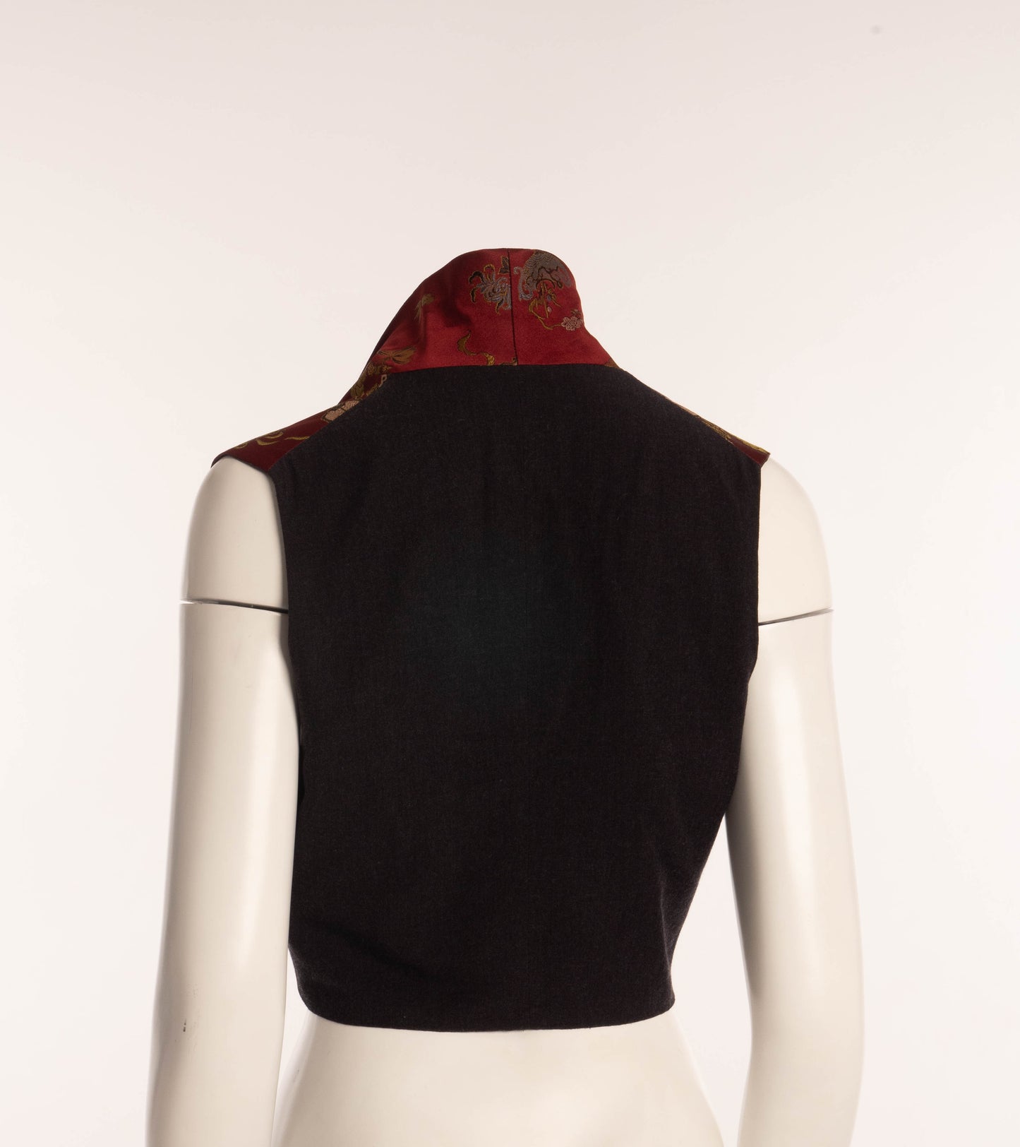 Callaghan by Romeo Gigli 1989 Red Brocade Waistcoat