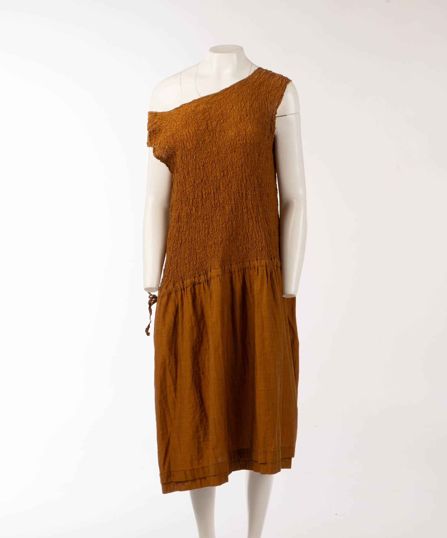 Issey Miyake ME Crinkle Pleated Brown Dress