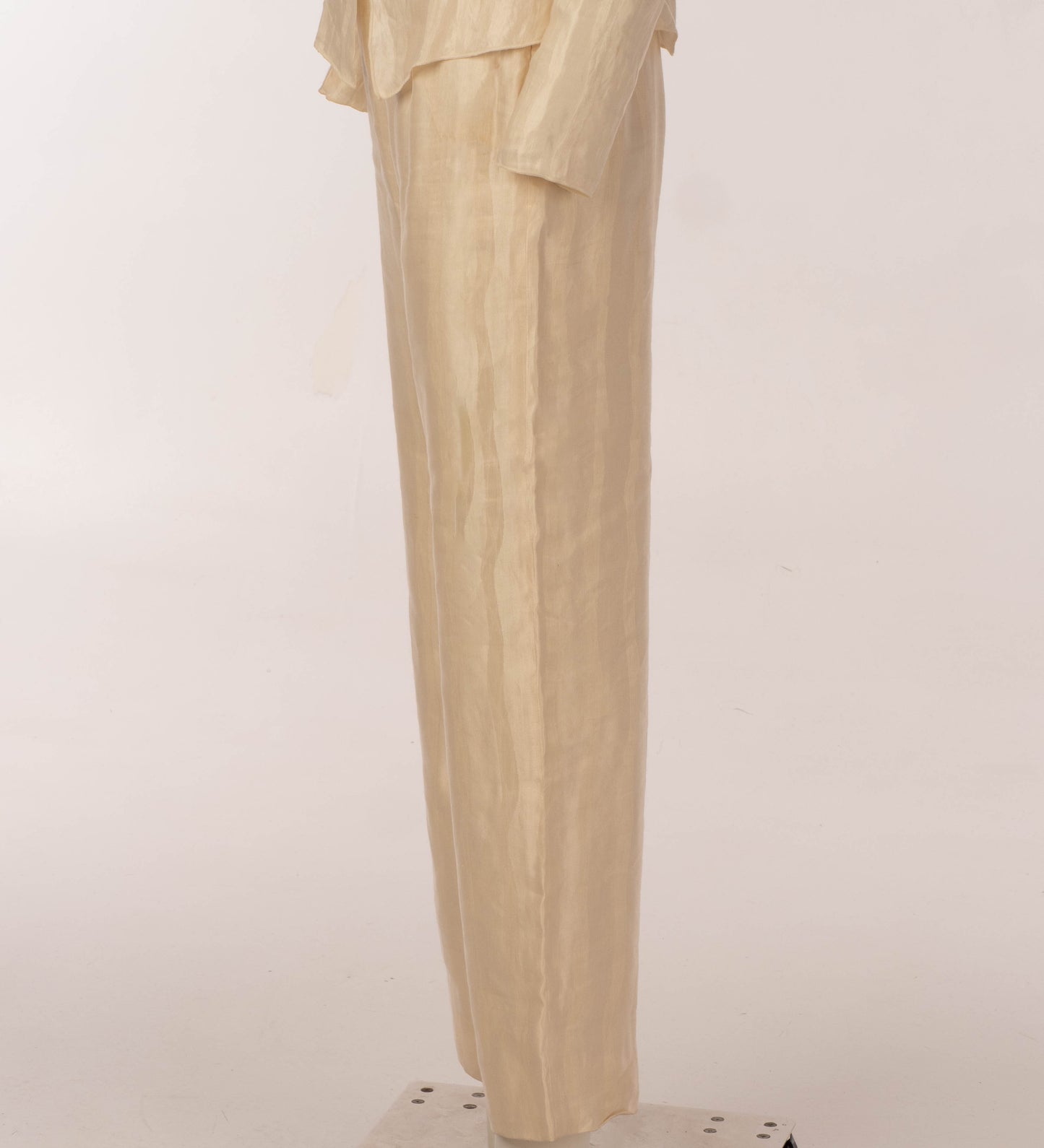 Giorgio Armani Cream Silk Linen Suit