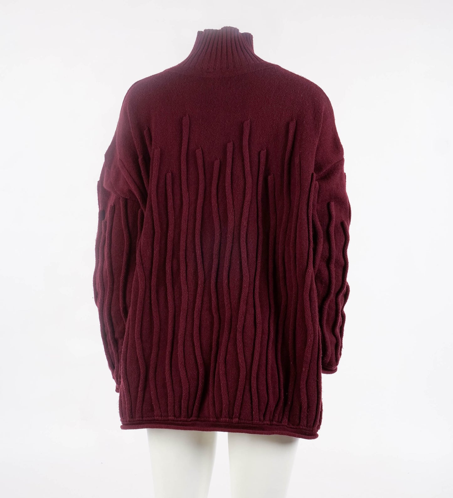 Romeo Gigli - G Gigli Dark Red Knit with 3D detail