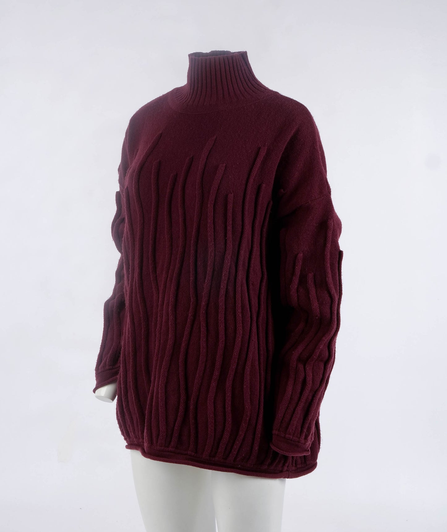 Romeo Gigli - G Gigli Dark Red Knit with 3D detail