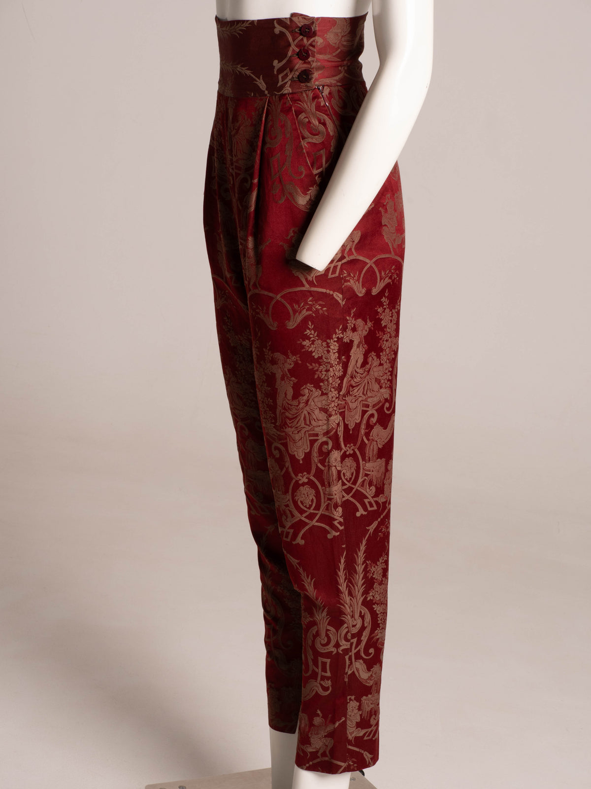 Callaghan by Romeo Gigli 1989 Baroque Jacquard Trousers