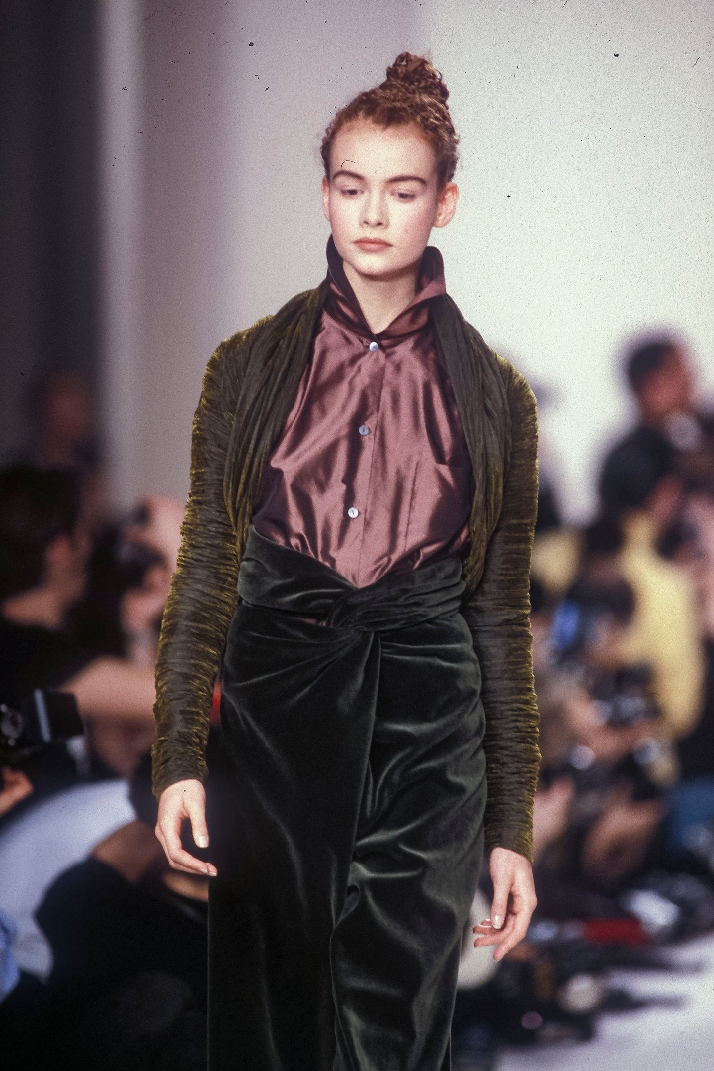 Romeo Gigli 1989 Velvet knotted Waist Trouser