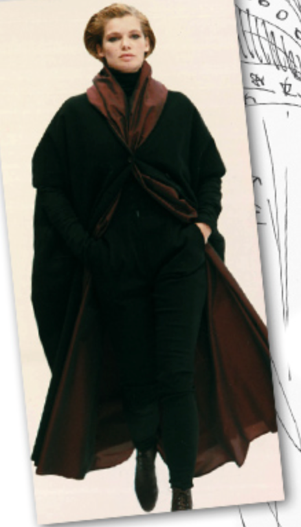 Dolce & Gabbana 1990 Black Wool and Taffeta Coat