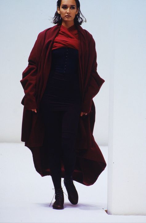 Dolce & Gabbana A/W 1990 Oversize Layered Black Wool Coat