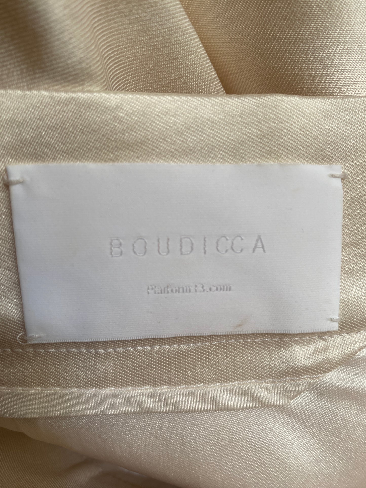 Boudicca Cream Silk Skirt