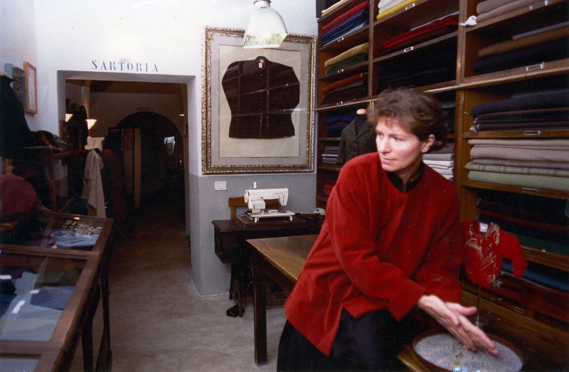 Atelier Bomba Green Wool Babydoll Dress